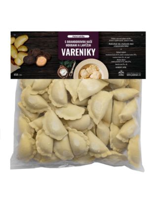 Obrázek Plněné taštičky s bramborovou kaší, houbami a lanýžem