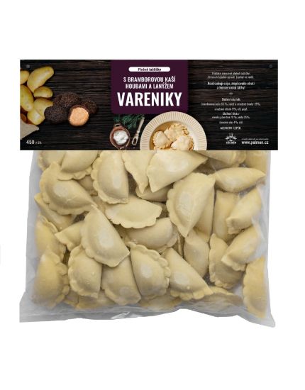 Obrázek Plněné taštičky s bramborovou kaší, houbami a lanýžem